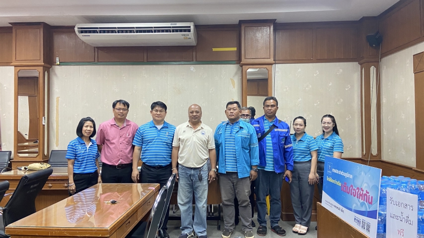 การประปาส่วนภูมิภาค(กปภ.) สาขาสระแก้ว ลงพื้นบริการประชาชน รับคำร้องขอใช้น้ำประปาพร้อมรับชำระค่าติดตั้ง ณ สำนักงานเทศบาลตำบลเขาฉกรรจ์ ภายใต้โครงการ ใกล้ชิดกว่าเดิมเติมใจให้กัน ครั้งที่ 4/2568