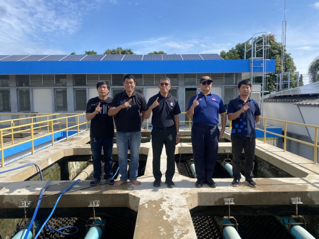 กปภ.สาขากาญจนบุรี ทำกิจกรรมล้างถังตกตะกอน โรงกรองน้ำขนาด 400 ลบ.ม./ชม. สถานีผลิตน้ำแม่ข่ายกาญจนบุรี