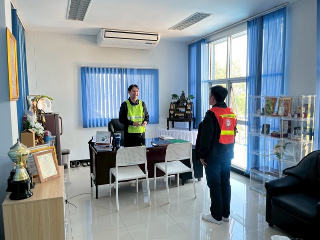 การประปาส่วนภูมิภาคสาขาครบุรีฝึกอบรมการป้องกันอัคคีภัยและซ้อมอพยพหนีไฟประจำปี 2568