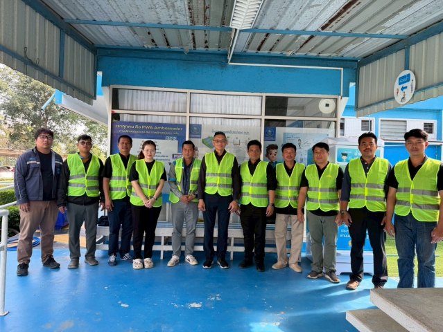 กปภ.สาขาพนมสารคาม ลงพื้นที่ ทำ Step Test ค้นหาท่อแตกรั่ว