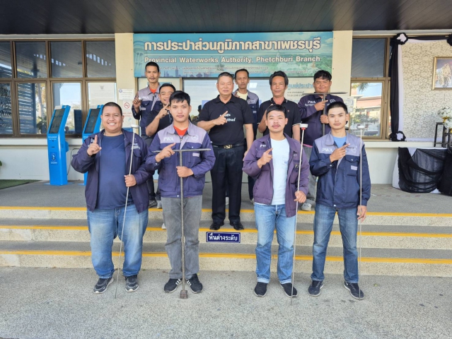 การประปาส่วนภูมิภาคสาขาเพชรบุรี ดำเนินกิจกรรม Step Test ค้นหาท่อแตกรั่ว พื้นที่ที่มีน้ำสูญเสียสูง