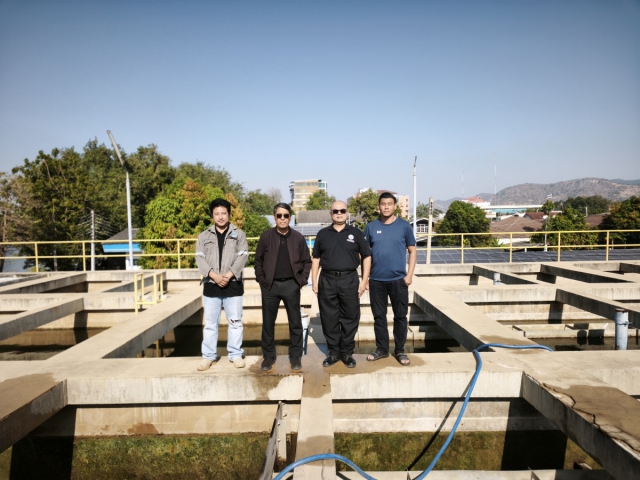 กปภ.สาขากาญจนบุรี ทำกิจกรรมล้างถังตกตะกอน โรงกรองน้ำขนาด 600 ลบ.ม./ชม. สถานีผลิตน้ำแม่ข่ายกาญจนบุรี