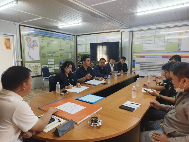 กปภ.น้ำพอง ร่วมกับหน่วยงานทางหลวง ประชุมหารือวางแผนการก่อสร้างทางหลวงหมายเลข 2109