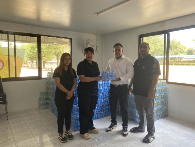 กปภ.สาขาระนอง สนับสนุนน้ำดื่ม ร่วมกิจกรรม โครงการ TO BE NUMBER ONE