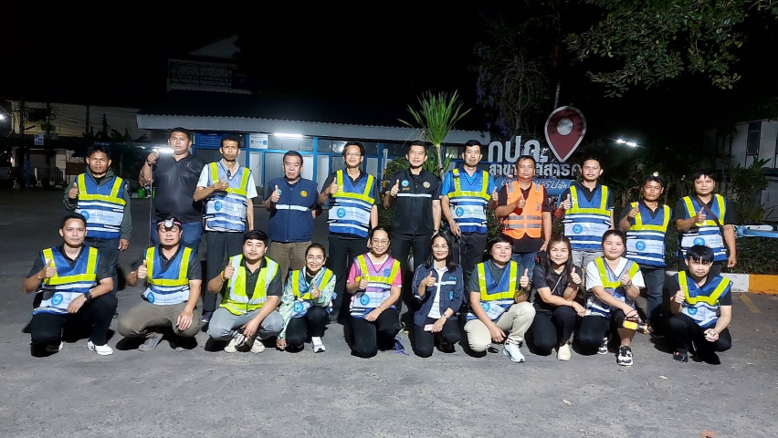 กปภ.สาขามหาสารคาม ทำการเดินสำรวจท่อรั่ว Active Leakage Control พื้นที่ DMA2 และ DMA8 ต.ตลาด อ.เมือง จ.มหาสารคาม