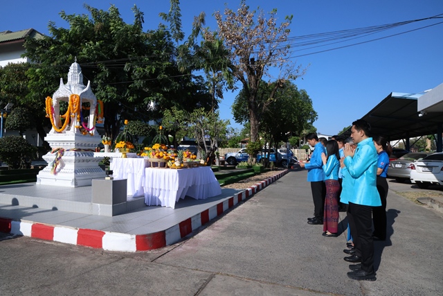 กปภ.ข.6 จัดพิธีบวงสรวงพระแม่ธรณีฯ และพิธีสงฆ์ เนื่องในวันสถาปนา กปภ. ครบรอบ 47 ปี