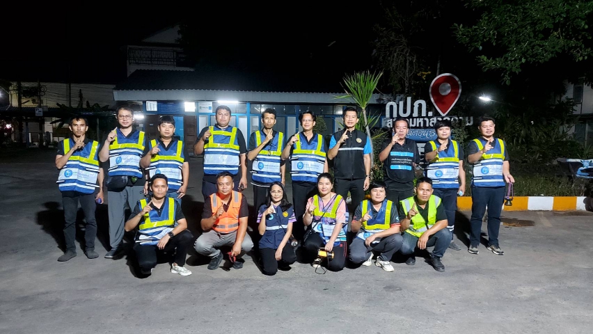 กปภ.สาขามหาสารคาม ดำเนินการสำรวจท่อรั่ว Active Leakage Control พื้นที่ DMA03 ต.ตลาด อ.เมือง จ.มหาสารคาม