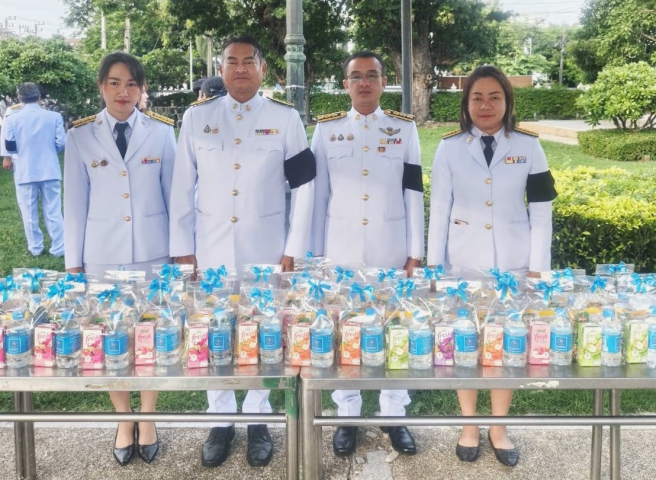 กปภ.สาขาชลบุรี (พ) สนับสนุนน้ำดื่มและ ร่วมพิธีเจริญพุทธมนต์ และทำบุญตักบาตร ถวายพระราชกุศล งานเฉลิมพระเกียรติสมเด็จพระนางเจ้ารำไพพรรณี พระบรมราชินี ในรัชกาลที่ 7 เนื่องในโอกาส การประกาศยกย่องพระเกียรติคุณพระราชกรณียกิจในวาระครบ 100 ปี