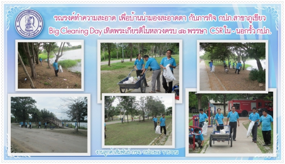 ไฟล์แนบ รณรงค์ทำความสะอาดเพื่อบ้านสะอาดตากับภารกิจ กปภ.สาขาภูเขียว Big Cleaning Day เทิดพระเกียรติในหลวงครบ ๘๖ พรรษา