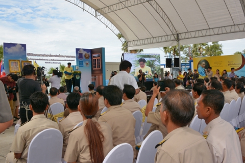 ไฟล์แนบ กปภ.สาขารังสิต ร่วมพิธีเปิดระบบการทำงานโรงผลิตน้ำประปาพระราชทาน ณ โครงการสระเก็บน้ำพระราม 9 อันเนื่องมาจากพระราชดำริ จ.ปทุมธานี