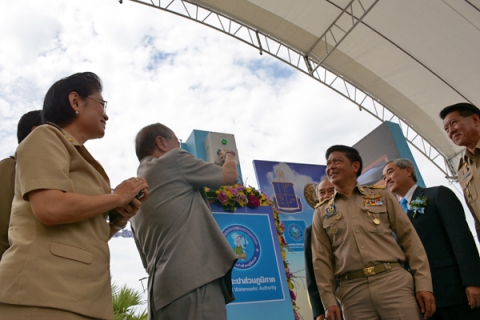 ไฟล์แนบ กปภ.สาขารังสิต ร่วมพิธีเปิดระบบการทำงานโรงผลิตน้ำประปาพระราชทาน ณ โครงการสระเก็บน้ำพระราม 9 อันเนื่องมาจากพระราชดำริ จ.ปทุมธานี