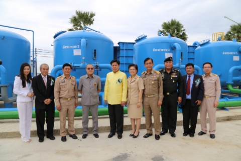 ไฟล์แนบ พิธีเปิดระบบการทำงานโรงผลิตน้ำประปาพระราชทาน  ณ โครงการสระเก็บน้ำพระราม 9 อันเนื่องมาจากพระราชดำริ จ.ปทุมธานี