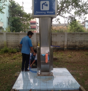ไฟล์แนบ กปภ.สาขาปทุมธานี เข้าสำรวจและตรวจสอบจุดน้ำประปาดื่มได้