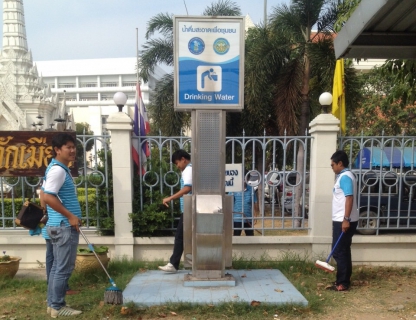 ไฟล์แนบ กปภ.สาขาปทุมธานี เข้าสำรวจและตรวจสอบจุดน้ำประปาดื่มได้