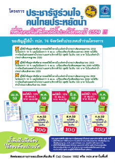 ไฟล์แนบ กปภ.ชวนประหยัดน้ำสู้ภัยแล้ง-แจกส่วนลดค่าน้ำประปา 3 เดือน