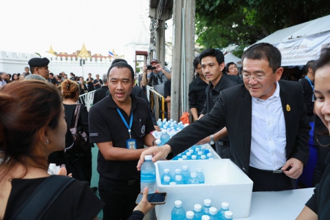 ไฟล์แนบ กปภ. ร่วมฟังพระพิธีธรรมสวดพระอภิธรรมพระบรมศพ  พร้อมบริการน้ำดื่มและอาหารแก่ประชาชนอย่างต่อเนื่อง