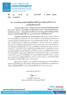 ไฟล์แนบ กปภ. ชวนคนไทยลงทะเบียนรับสิทธิ์ลดค่าติดตั้งประปาเฉลิมพระเกียรติ 15 %  ภายในสิ้นเดือนตุลาคมนี้ !