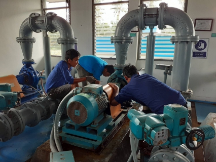 ไฟล์แนบ การประปาส่วนภูมิภาคสาขาบางสะพาน ดำเนินการบำรุงรักษาเครื่องจักรกล ( เครื่องสูบน้ำแรงสูง, เครื่องจ่ายแก๊สคลอรีน ) สถานีผลิตน้ำร่อนทอง