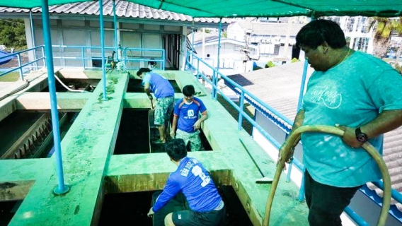 ไฟล์แนบ การประปาส่วนภูมิภาคสาขาวิเศษชัยชาญ ล้างถังตกตะกอนโรงกรองน้ำ ตามโครงการจัดการน้ำสะอาด  (Water Safety Plan : WSP) 