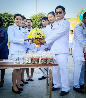 ไฟล์แนบ การประปาส่วนภูมิภาคสาขาอ่างทอง เข้าร่วมพิธีถวายพุ่มดอกไม้และถวายบังคม เนื่องใน "วันพ่อแห่งชาติ" ประจำปี 2562