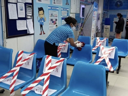 ไฟล์แนบ กปภ.สาขาพนัสนิคม จัดกิจกรรม Big Cleaning Day ตามมาตรการป้องกันความเสี่ยงจากโรคติดเชื้อไวรัสโคโรน่า(  COVID-19) ในสถานที่ทำงาน