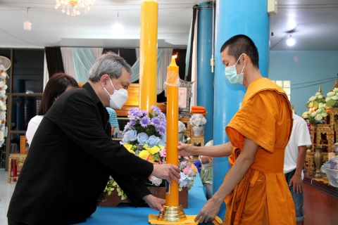 ไฟล์แนบ กปภ.ข.๓ ร่วมถวายเทียนจำพรรษาและทอดผ้าป่าสามัคคี พร้อมมอบทุนการศึกษาให้กับโรงเรียนวัดบ้านหม้อ (ประชารังษี)