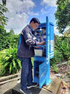 ไฟล์แนบ การประปาส่วนภูมิภาคสาขาคลองท่อมลงพื้นที่&#8203;ทำ Step Test สำรวจหาท่อแตกรั่ว