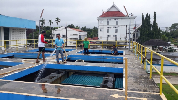 ไฟล์แนบ การประปาส่วนภูมิภาคสาขาทุ่งสง ล้างถังตกตะกอน โครงการการจัดการน้ำสะอาด Water Safety Plan, Water  is Lift