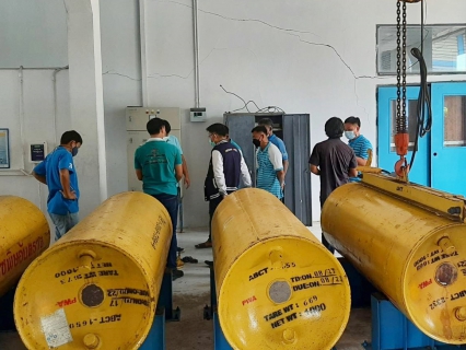 ไฟล์แนบ งานผลิต กปภ.สาขาสมุทรสาคร เข้ารับการฝึกอบรมการใช้งานคลอรีนเหลวให้ปลอดภัย