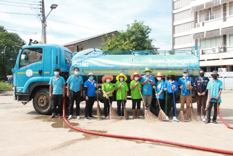 ไฟล์แนบ กปภ.สาขาชัยภูมิ สนับสนุนรถบรรทุกน้ำล้างพื้นหลังเหตุอุทกภัยคลี่คลาย