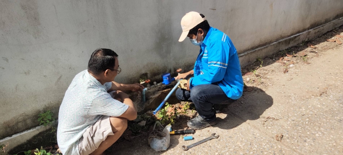 ไฟล์แนบ พบท่อแตกรั่วที่ใด แจ้งมิสเตอร์ประปาทันใจ บริการดียังมี Service mind กับลูกค้าด้วย
