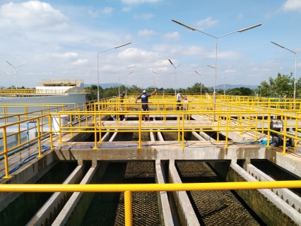 ไฟล์แนบ กปภ.สาขาท่ามะกา ล้างถังตกตะกอน ประจำเดือนตุลาคม 2564 ณ สภานีผลิตน้ำท่าม่วง