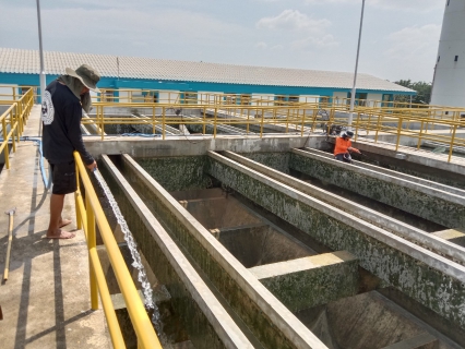 ไฟล์แนบ กปภ.สาขาท่ามะกา ล้างถังตกตะกอน ประจำเดือนตุลาคม 2564 ณ สภานีผลิตน้ำท่าม่วง