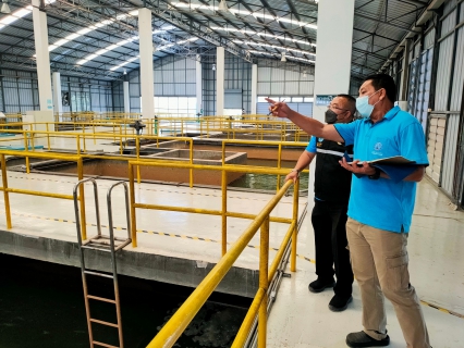 ไฟล์แนบ ผจก.กปภ.สาขาสมุทรสาคร ลงพื้นที่ตรวจสอบความเรียบร้อยตามแผน PM