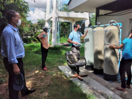 ไฟล์แนบ กปภ.สาขาลำปลายมาศลงพื้นที่ตรวจสอบคุณภาพน้ำประปาโรงพยาบาลลำปลายมาศ
