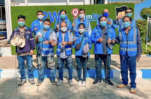 ไฟล์แนบ การประปาส่วนภูมิภาคสาขาอ้อมน้อยดำเนินการสำรวจหาท่อแตกท่อเชิงรุกบริเวณตลาดเก้าแสนและหมู่บ้านศรีเพชร