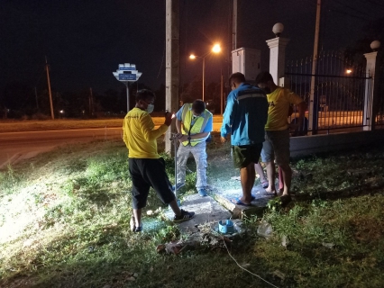 ไฟล์แนบ กปภ.สาขากาญจนบุรี ลงพื้นที่ ทำ Step Test ค้นหาท่อแตกรั่ว ลดปัญหาการเกิดน้ำสูญเสีย 