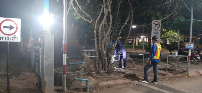 ไฟล์แนบ กปภ.สาขาศีขรภูมิลงพื้นที่เดินสำรวจหาท่อแตกท่อรั่วตามแผนปฏิบัติการลดน้ำสูญเสียหน่วยบริการสำโรงทาบ 