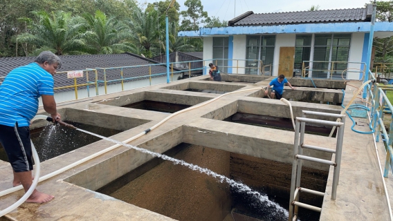 ไฟล์แนบ การประปาส่วนภูมิภาคสาขาจันดี ดำเนินการล้างถังตกตะกอน ประจำเดือน พฤศจิกายน 2564