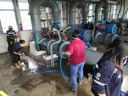 ไฟล์แนบ การประปาส่วนภูมิภาคสาขาบางปะกงจัดกิจกรรมทำความสะอาดสถานีสูบน้ำดิบบางบ่อ