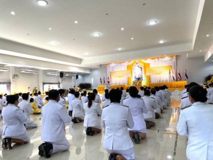 ไฟล์แนบ กปภ.สาขาบางปะกง ร่วมพิธีทำบุญตักบาตรถวายเป็นเป็นพระราชกุศล, พิธีวางพานพุ่มและพิธีถวายบังคม  เนื่องในวันคล้ายวันพระบรมราชสมภพ พระบาทสมเด็จพระบรมชนกาธิเบศร มหาภูมิพลอดุลยเดชมหาราช บรมนาถบพิตร วันชาติ และวันพ่อแห่งชาติ ประจำปี 2564  