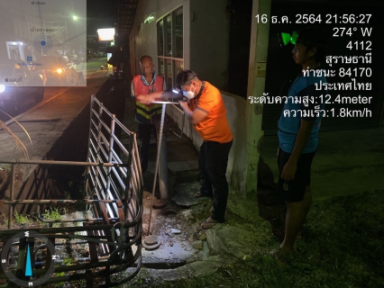 ไฟล์แนบ การประปาส่วนภูมิภาคสาขาไชยา ลงพื้นที่ดำเนินการปฏิบัติงานหาท่อแตก-รั่ว ด้วยวิธี Step test เพื่อค้นหาน้ำสูญเสีย ในพื้นที่ ตำบลท่าชนะ
