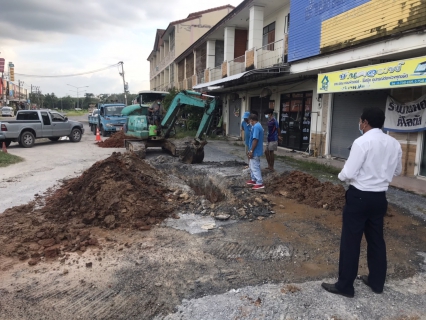 ไฟล์แนบ ผู้จัดการการประปาส่วนภูมิภาคสาขาจันดี ลงพื้นที่จุดซ่อมท่อ PB 50 มม. 