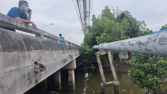 ไฟล์แนบ กปภ.สาขาสมุทรสงคราม ลงพื้นที่ตรวจสอบแนวท่อที่มีแนวโน้มจะชำรุดเสียหาย 