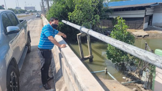 ไฟล์แนบ กปภ.สาขาสมุทรสงคราม ลงพื้นที่ตรวจสอบแนวท่อที่มีแนวโน้มจะชำรุดเสียหาย 