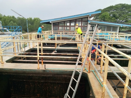 ไฟล์แนบ การประปาส่วนภูมิภาคสาขาพิมาย ล้างถังตกตะกอน เพื่อมาตรฐานความสะอาดของน้ำประปา