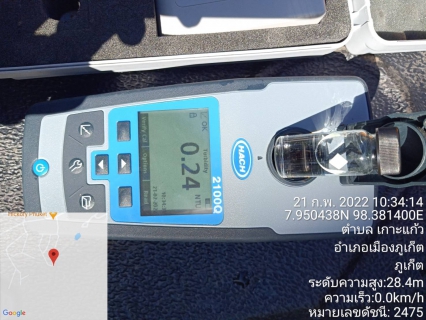 ไฟล์แนบ กปภ.สาขาภูเก็ต ลงพื้นที่ตรวจสอบคุณภาพน้ำบริเวณหมู่บ้านโมโนเกาะแก้ว ต.เกาะแก้ว อ.เมืองภูเก็ต จ.ภูเก็ต