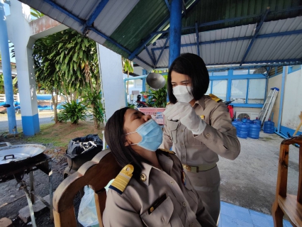 ไฟล์แนบ การประปาส่วนภูมิภาคสาขากาญจนดิษฐ์ดำเนินการตรวจคัดกรองเชิงรุกด้วยชุดตรวจหาเชื้อโควิด-19 แบบ Antigen Test Kit (ATK) และปฏิบัติตามมาตรการป้องกันและควบคุมการแพร่ระบาดของโรคติดเชื้อไวรัสโคโรนา 2019 (Covid -19)