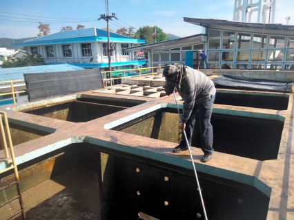 ไฟล์แนบ กปภ.สาขากาญจนบุรี ล้างถังตกตะกอนโรงกรองน้ำ ประจำเดือน มีนาคม 2565 