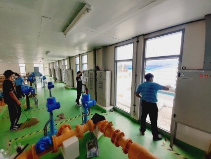 ไฟล์แนบ กปภ.สาขาราชบุรี ดำเนินกิจกรรมโครงการ Big Cleaning Day ณ สถานีผลิตน้ำเขางู